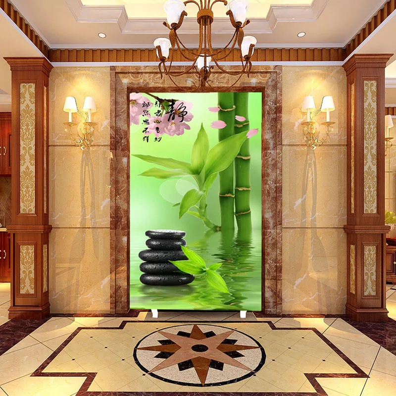 Настенные 3D обои на заказ картина маслом среднего размера с рисунком бамбукового