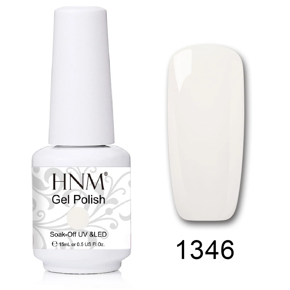 HNM 15 мл УФ-гель для ногтей лак удаляющийся замачиванием светодиодный светильник Гель-лак Полуперманентная живопись желлак Лаки лакукер штамповка эмаль - Цвет: 1346