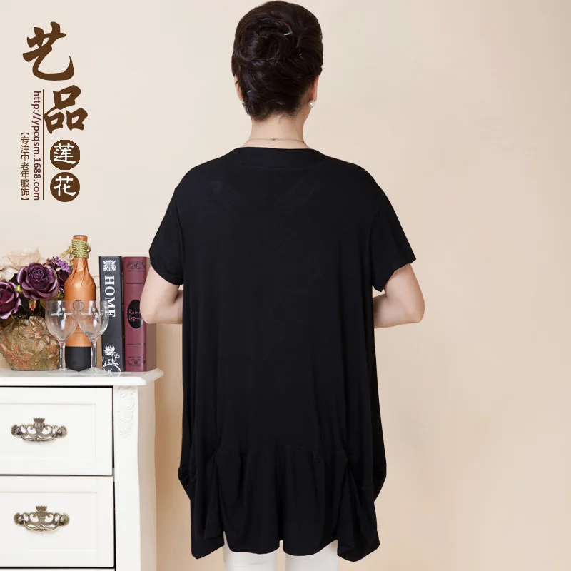 Женская свободная куртка с вышивкой футболка коротким рукавом обхват груди 156 см