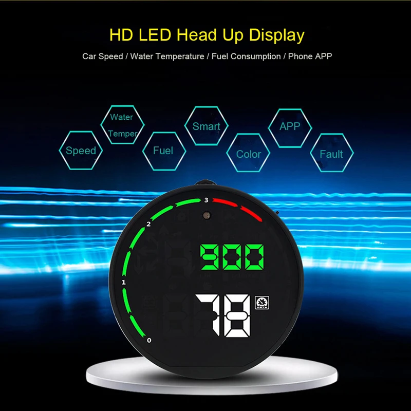 Junsun Universal Car HUD Head Up Display OBD2 Overspeed Warning System Projector GPS Speedometer Alarm For All Vehicle | Автомобили и