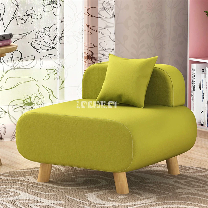 Одноместный стул AW1801 для дома гостиной современный простой из цельной древесины