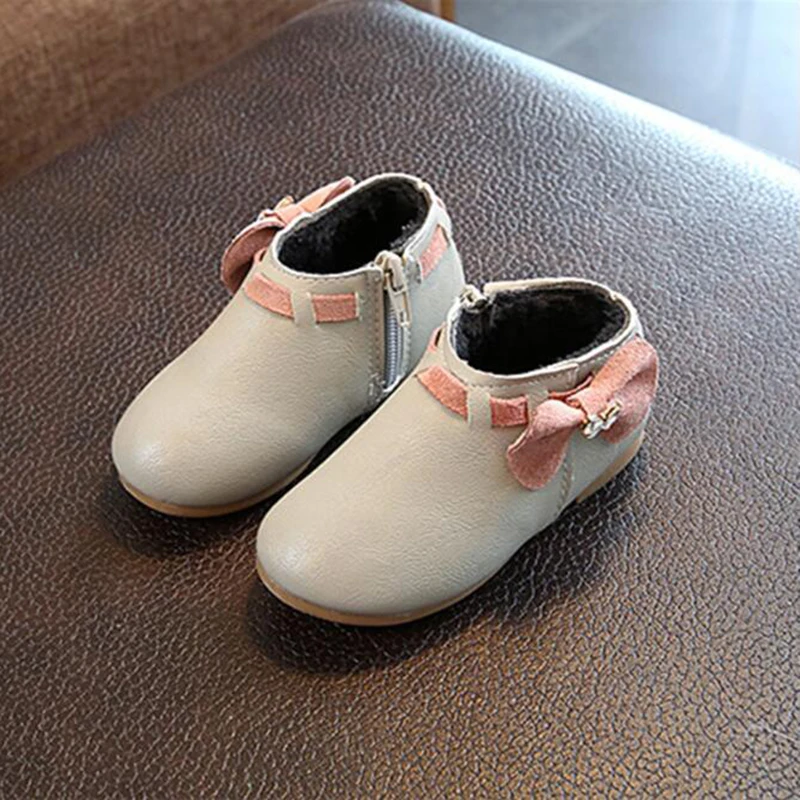 2018 Fashional Girls Casual Shoes Bowtie PU Leather for Princess Ballet Flats Party Wedding |