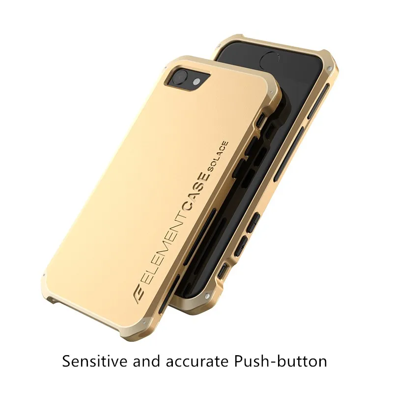 For iPhone 7 8 7plus 8plus Luxury Armour Metal silicon Aluminum +PC Phone Case iphone7 iphone8 Shockproof phone case |