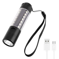 panyue newest xml t6 cob led mini pocket flashlight work light penlight torch lamp high 1000lumens 6 modes camping lanterna