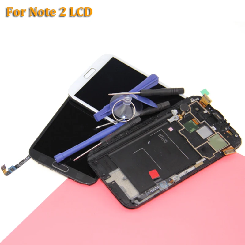 100% Teseted для samsung Galaxy Note 2 Note2 N7100 N7105 ЖК-дисплей Super AMOLED S Дисплей Сенсорный экран