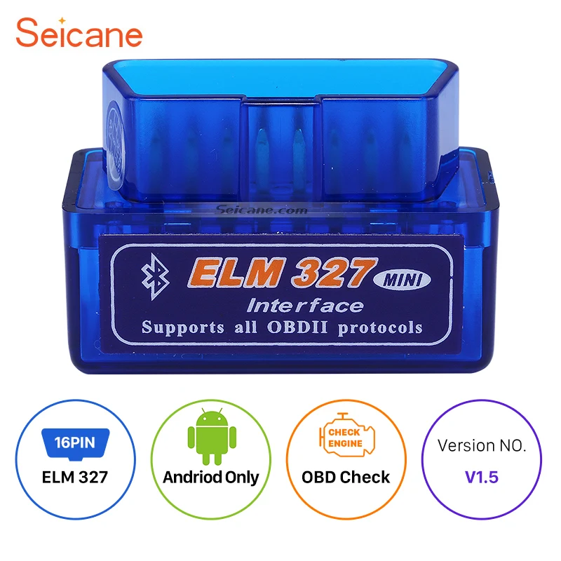 Seicane EML327 V1.5 Bluetooth OBD2 сканер кодов автомобиля читатель адаптер Авто диагностический инструмент для Android Крутящий момент