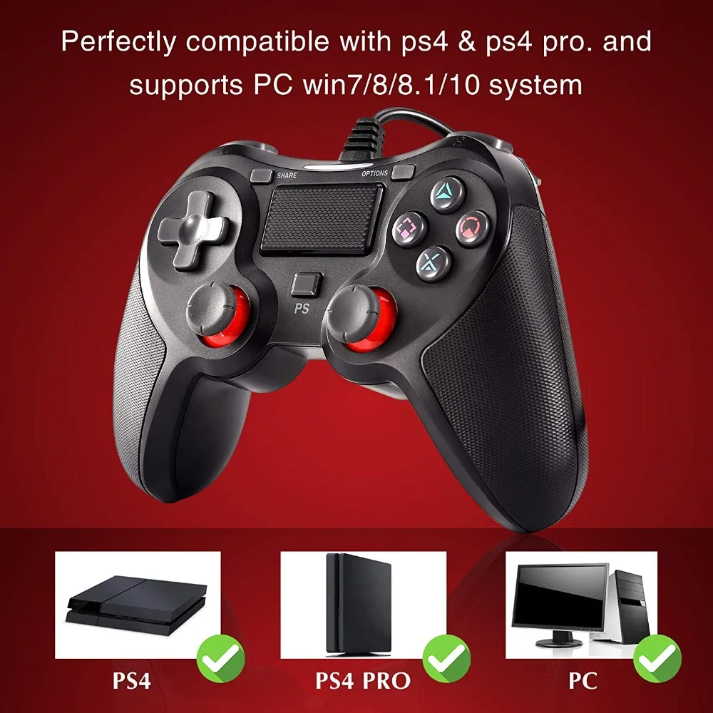 Для PS4 игровой контроллер 1 5 м USB проводной геймпад для Playstation 4 консоль Dualshock