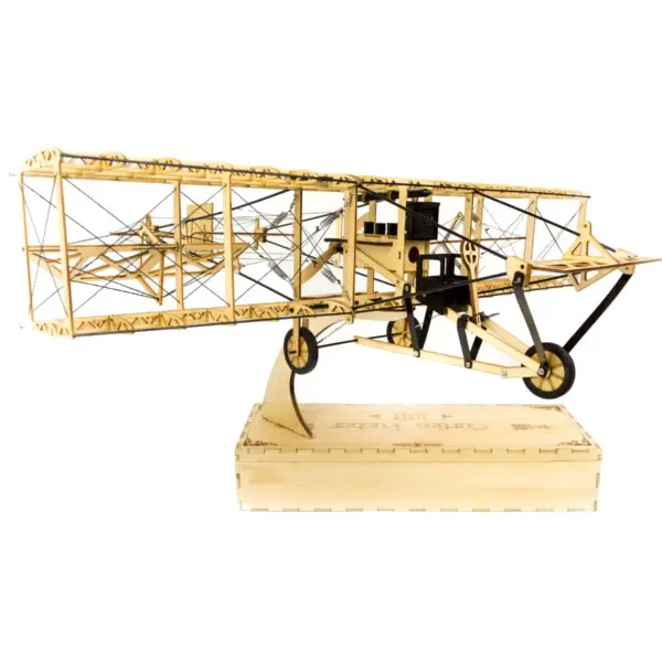 Curtiss толкатель 550 мм размах крыльев самолетик из пробкового дерева
