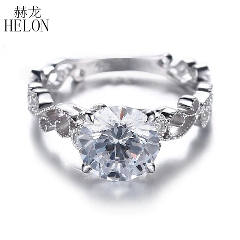 HELON сплошной 14k желтого золота полу крепление Halo Установка с бриллиантом изысканные кулон овальным вырезом 10x12 мм