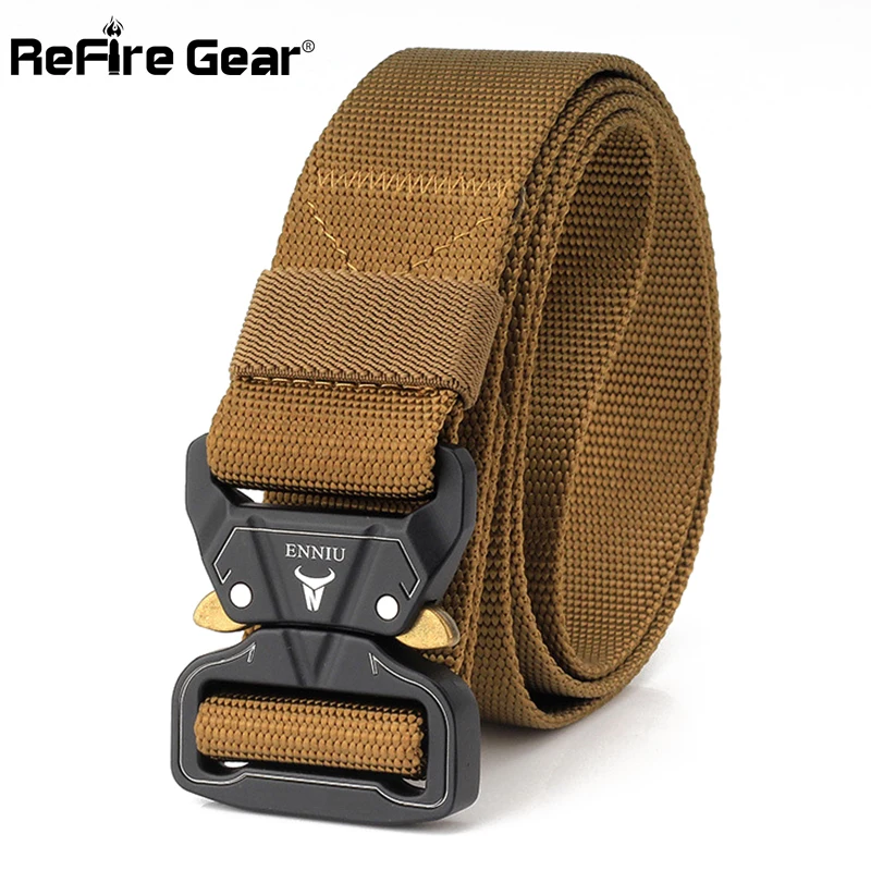 Refire gear военный тактический ремень для мужчин SWAT сверхмощный армейский боевой ремень быстрый выпуск металлическая пряжка прочный нейлоновый пояс