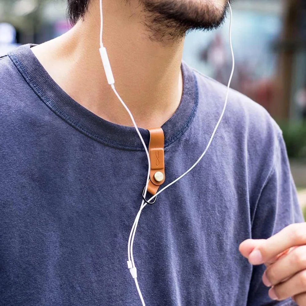 Новинка Xiaomi Youpin Bcase MEC магнитный зажим для наушников три цвета кожаная пряжка