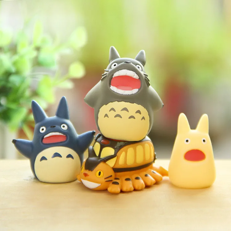 Тоторо фигурку Дети Игрушечные лошадки японский Studio Ghibli Хаяо Миядзаки Аниме ПВХ