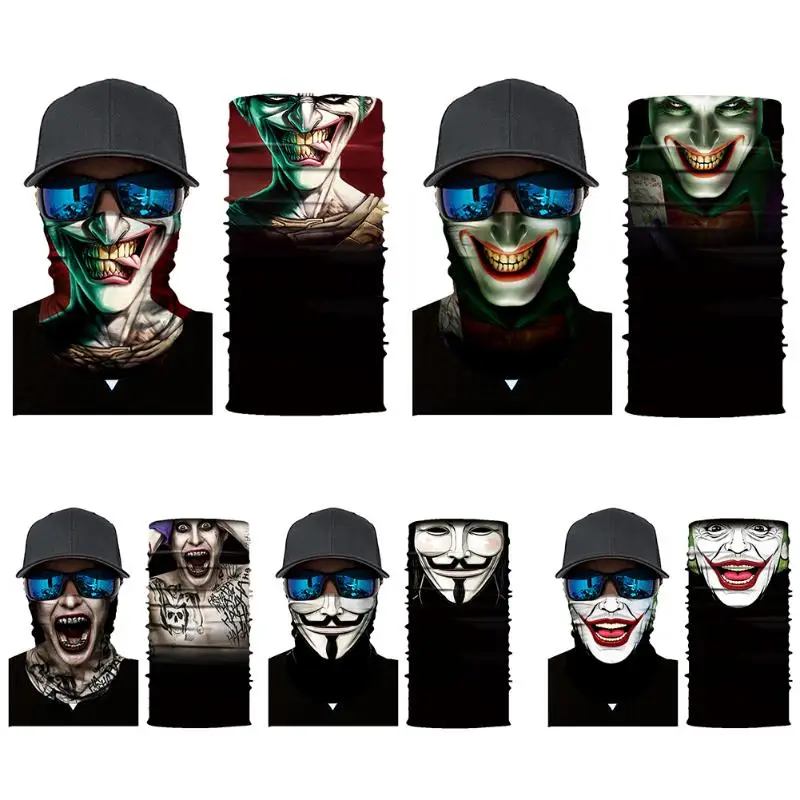 3D Лыжная маска привидения Балаклава для велосипедистов Skull шарфы сноуборда шею