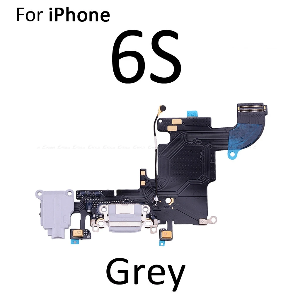 Зарядное устройство зарядный порт док-станция гибкий кабель для iPhone 6 6S Plus с микрофоном для наушников аудио разъем Запасная часть