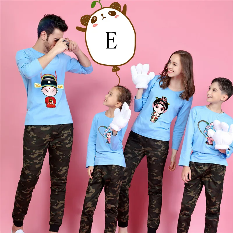 Родитель ребенок Футболки прекрасный мультфильм рубашка любителей Семейные