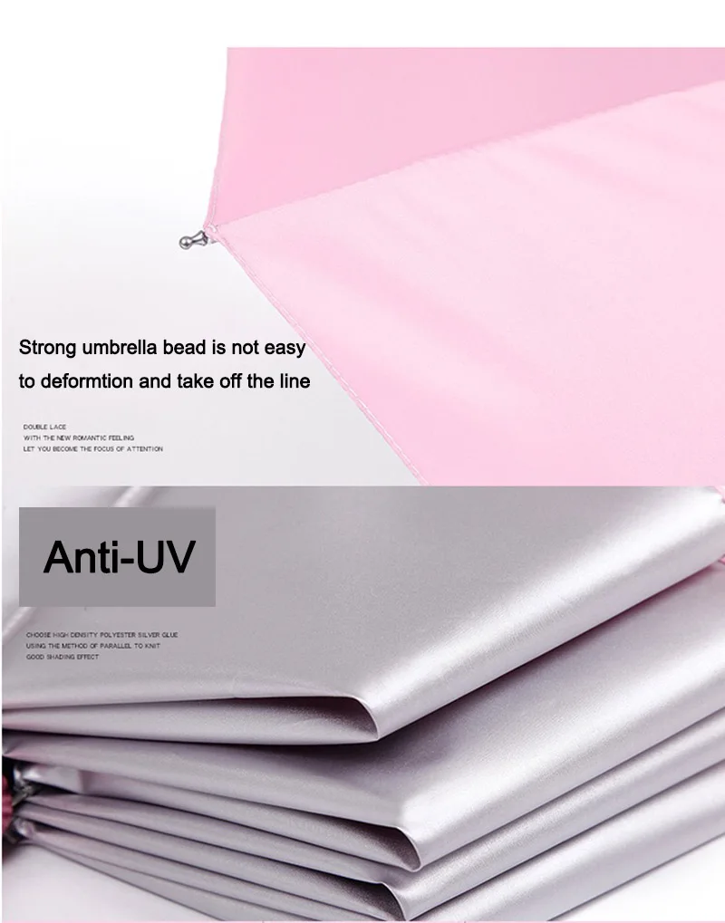 Зонт от солнца складной с защитой УФ лучей ветрозащитный аксессуар в китайском