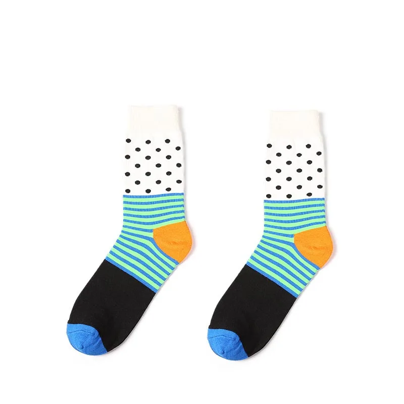 [COSPLACOOL] Модные Красочные точечные полосатые скейтборды унисекс Meias хлопковые