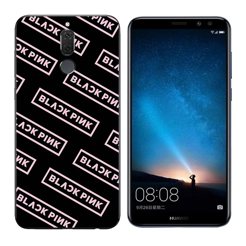 Cover For Huawei Mate 10 Lite 5.9&quot Phone Cases Black Letters Printing Nova 2i Silicone Back Shell for MaiMang 6 Capa |