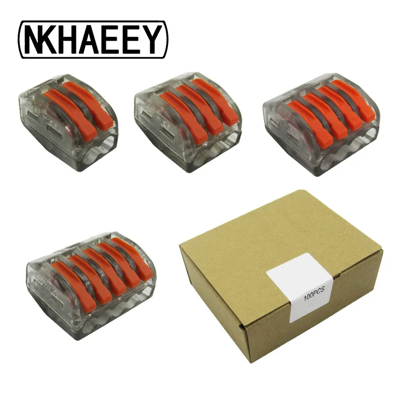 Универсальная компактная Клеммная колодка (100 шт./кор.) Мини Быстрый разъем