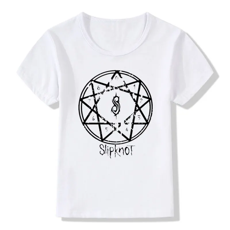 Модная футболка для маленьких мальчиков и девочек с принтом в стиле панк