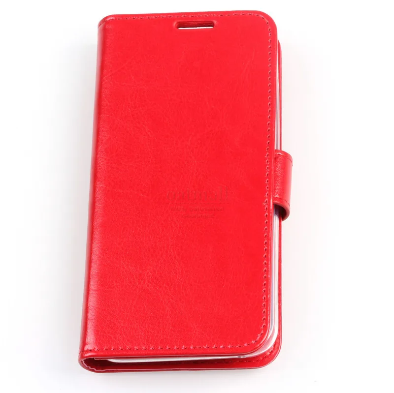 Red Premium Vintage Leather Flip Cover For OPPO Realme C2 / A1K Case Wallet Book Folio KickStand Card Photo Handmade Phone Bags - Цвет: Red