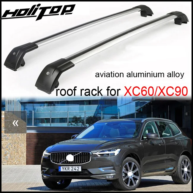 Багажная поперечная рейка на крышу горизонтальная для XC90 XC60 2009 2020 утолщенный