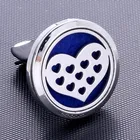 Новинка, автомобильный освежитель воздуха Love из нержавеющей стали, парфюмерный распылитель эфирного масла, медальон, отправка в подарок 1 шт.