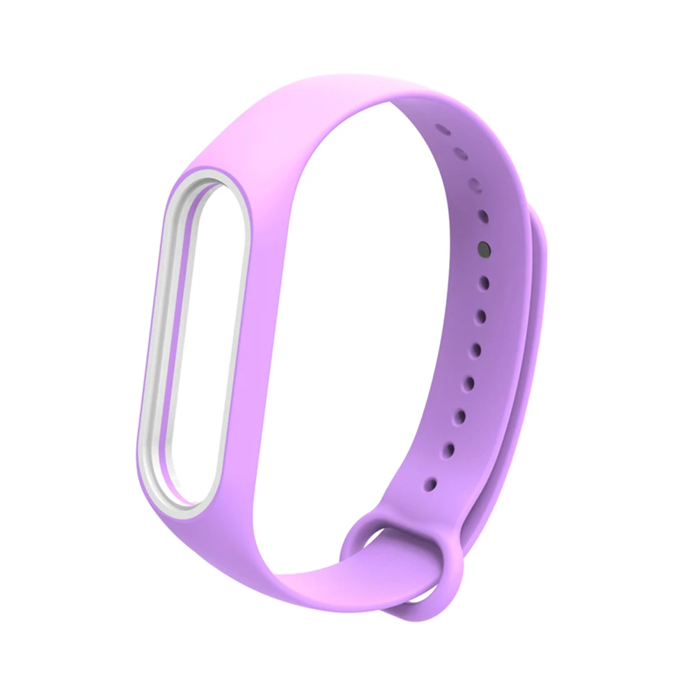 Лаванда Сменный ремешок на запястье для Xiao-Mi Band 3/4 общие умные часы с усилением кольцо Шагомер Браслет замена - Цвет: Лаванда