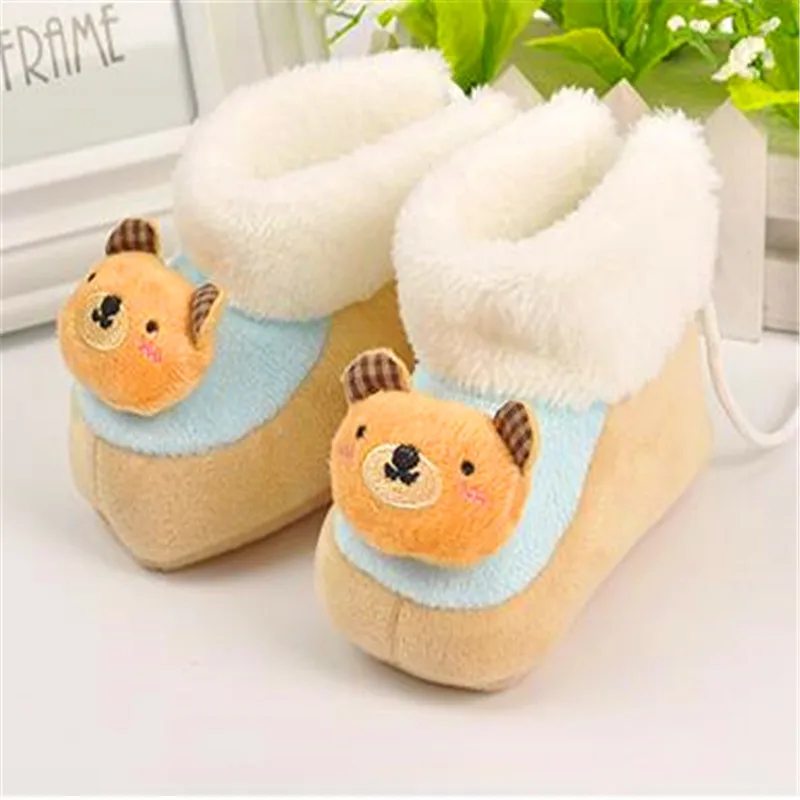 Autumn and winter baby cartoon cotton shoes newborn warm extra thick infant anti-skid 0-12M LMY01 |