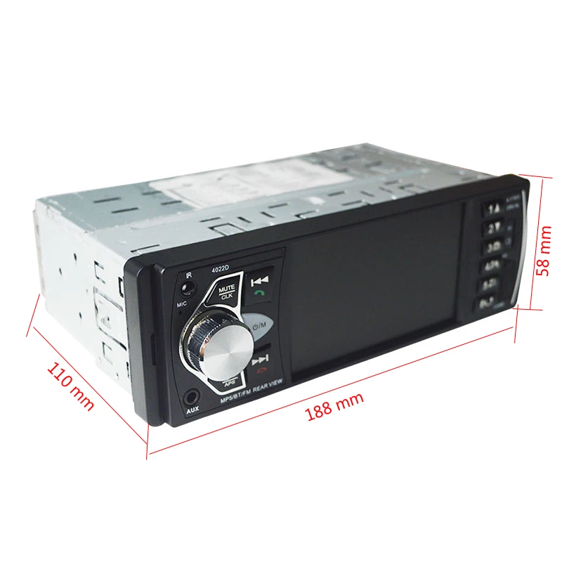 4022D 4 1 дюймов Din автомагнитола Авто Аудио Стерео Авторадио bluetooth Поддержка камеры
