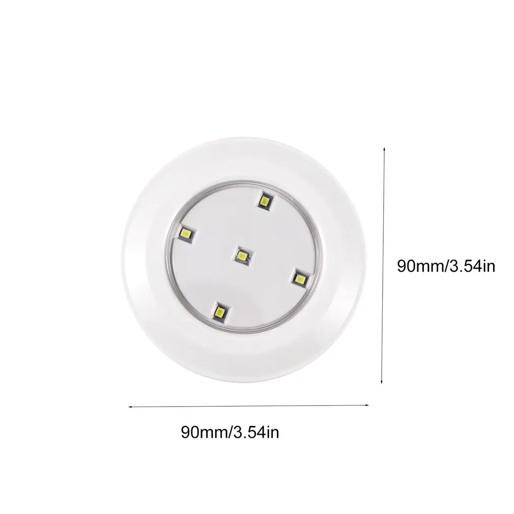 5Led Closet Cabinet Lamp Battery Power Remote Control Wardrobe Cupboard Bedroom Wireless Tap Touch Pat Light | Лампы и освещение