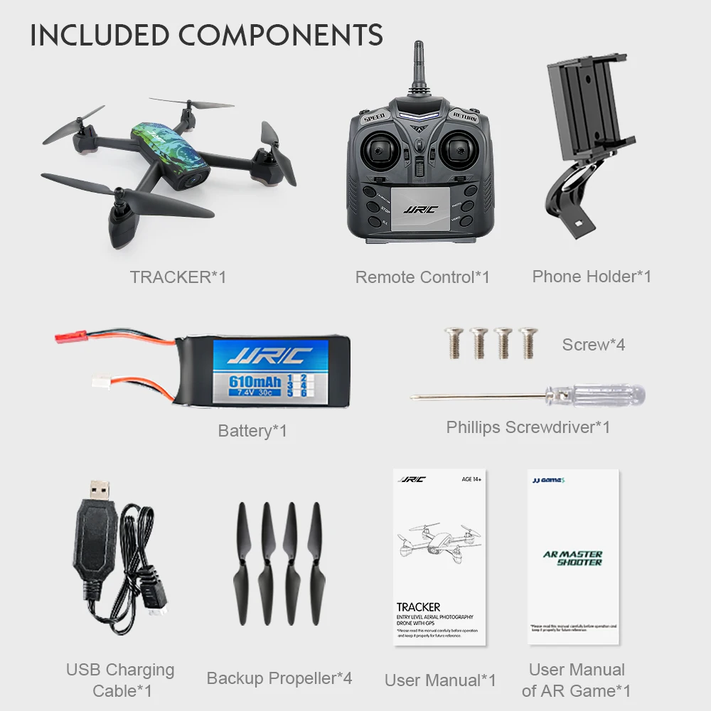 Квадрокоптер JJRC H55 Радиоуправляемый Дрон с камерой Wi Fi FPV RC GPS позиционированием