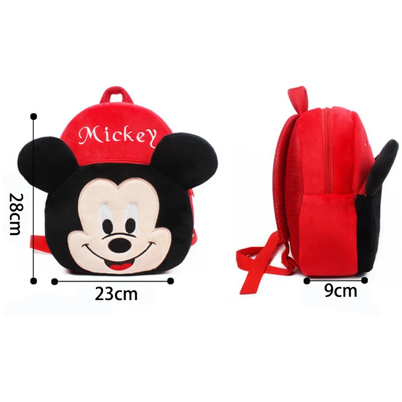 DISNEY Kids рюкзаки с Микки и Минни для маленьких девочек мальчиков плюшевый школьный