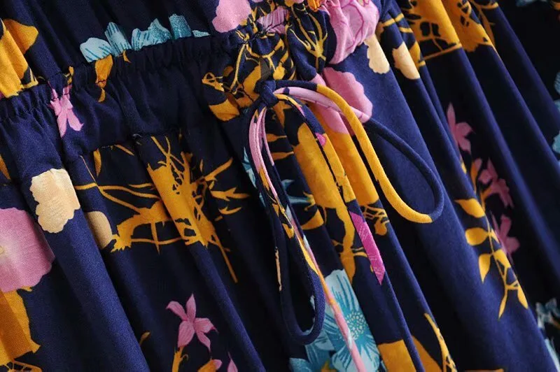 2019 женский комбинезон с кисточками и шнуровкой до середины икры широкими