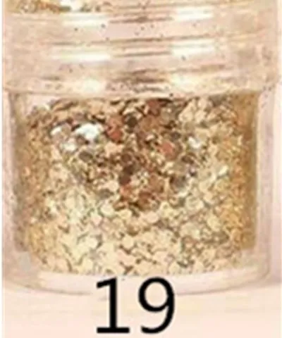 19 1 коробка/10 мл микс ногтей Блеск сила 29 красный/зеленый/розовый/фиолетовый микс Ласе Холо ногтей блестки для ногтей Блеск# MA - Цвет: 19