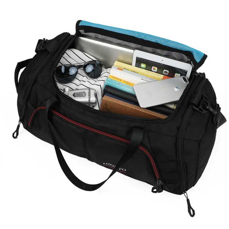 Scione Large Travel Bag Gym Fitness Luggage Bags with Shoes Stroage Pocket Cmaping Outdoor Sports Bag For Men Training Duffel