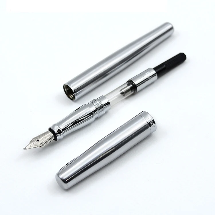 Duke 209 роскошный чистый серебряный Стальной 0 5 мм авторучка + 1 изогнутый кончик