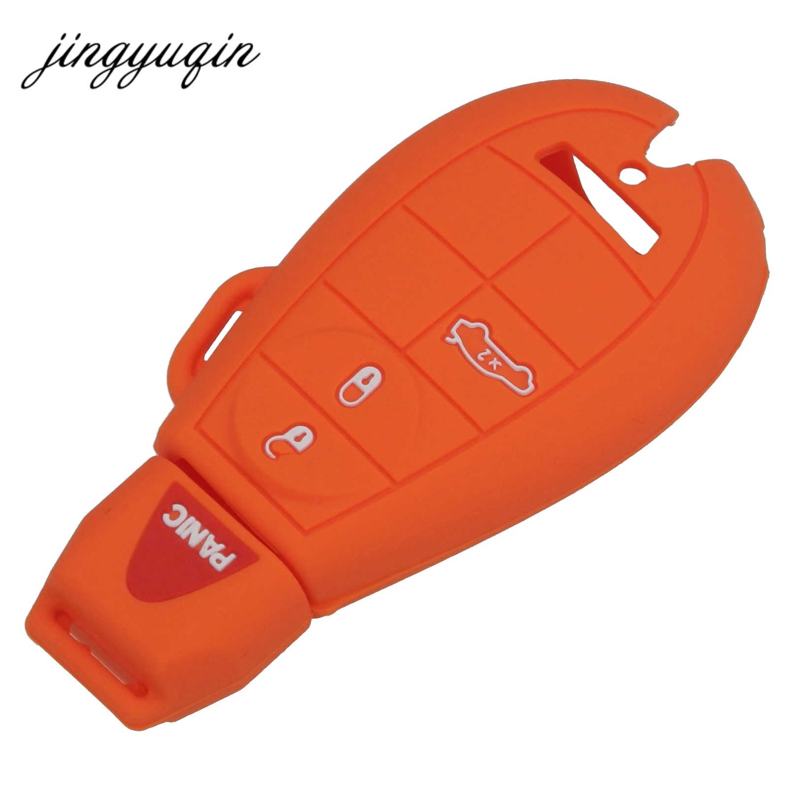 Jingyuqin 30 шт./лот силиконовый чехол для fiat Chrysler 300 Dodge JCUV Ddart Jeep Grand Cherokee Compass 4 кнопки