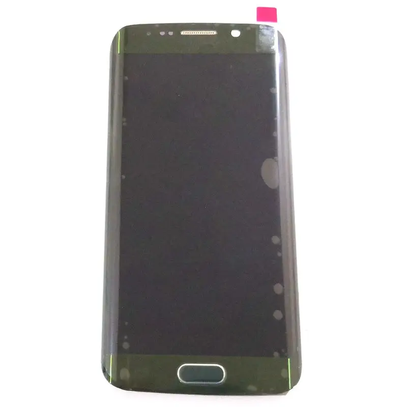 Зеленый цвет для Samsung Galaxy S6 край SM G925F G925 ЖК экран + дисплей сенсорный стекло рамка