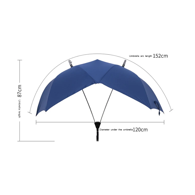 New automatic double sun umbrellas pole long handle creative couple ladies golf business gift umbrella sale | Дом и сад