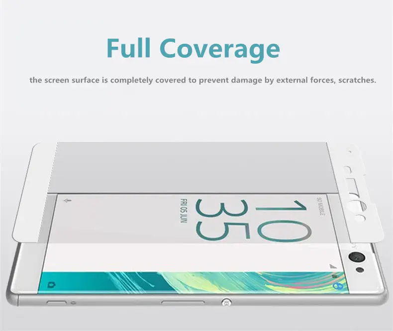 Закаленное стекло для Sony Xperia XA защитная пленка с изогнутой поверхностью F3111