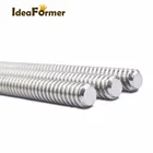 Винт ходовой THSL, диаметр 8 мм, резьба 8 мм, T8 * 8, длина 250 300 350 400 500 600 мм, трапециевидный винт шпинделя с медной гайкой, ходовой винт