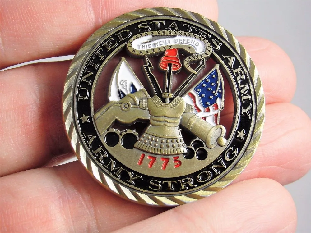 

US Army challenge coin 1775 Army Strong United States Patriotism,Free Shipping