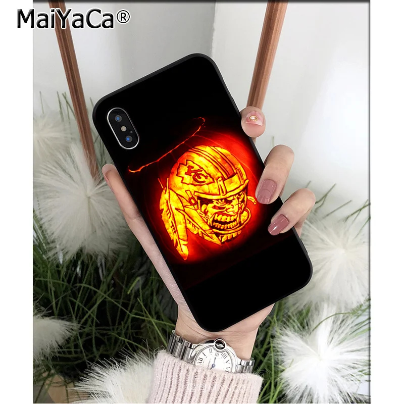 MaiYaCa Kansas City Chief ТПУ Мягкие аксессуары для телефонов чехол для телефона для iPhone X XS MAX 6 6s 7 7plus 8 8Plus 5 5S SE XR
