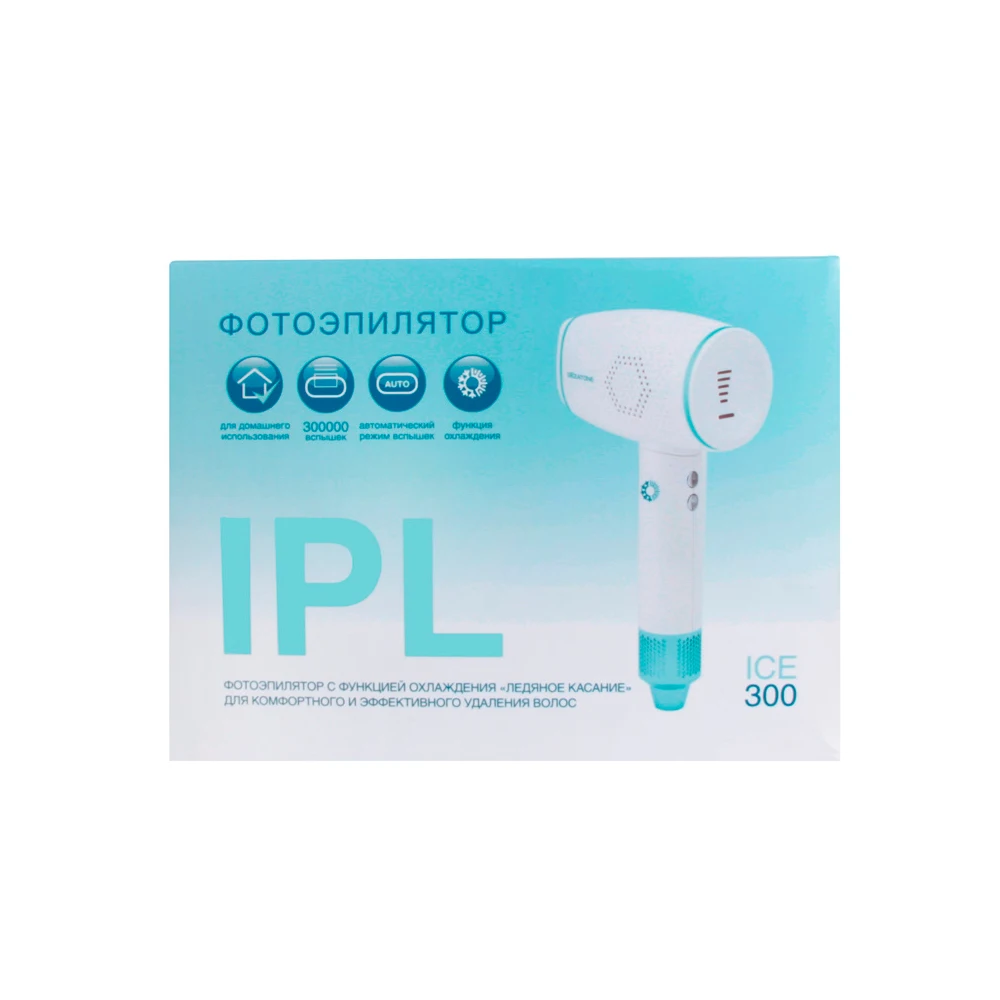Фотоэпилятор Gezatone IPL ICE 300 для удаления нежелательных волос в домашних условиях с