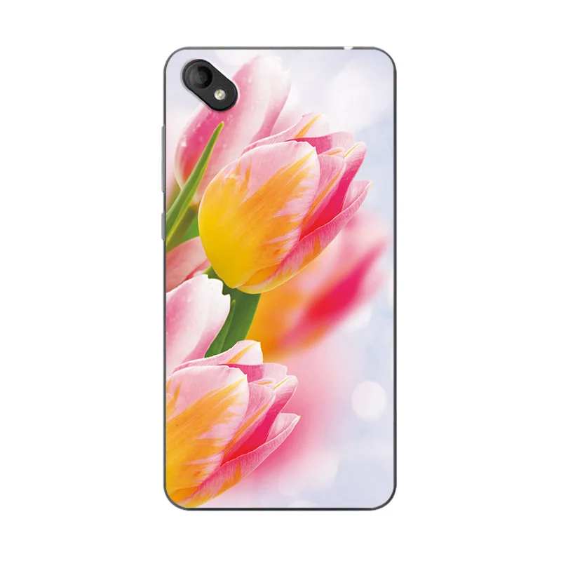 W02 Чехол для BQ BQ-5035 5,0 дюймов, маленький чехол с маргаритками и сердечками для BQ 5035, мягкий силиконовый чехол для задней панели телефона BQ5035 - Цвет: W02