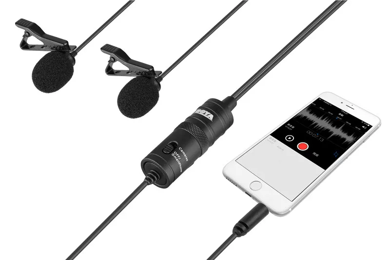 BOYA MIC BY-DM200 для iPhone Lightning BY-DM100 с портом type-C для записи BY-M1 3,5 мм BY-M1DM двойной всенаправленный петличный