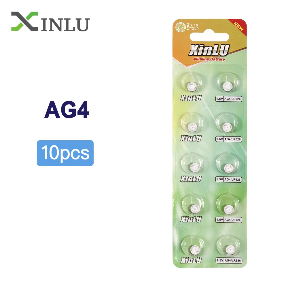 Оптовая продажа 10 шт./лот = 1 карта AG4 LR626 377 кнопочные батареи SR626 177 щелочные для