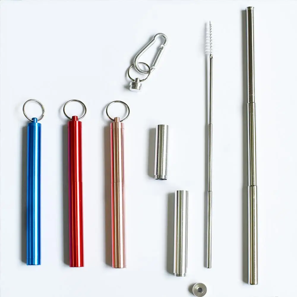 EIMAI портативная телескопическая из нержавеющей стали Питьевая солома дорожная