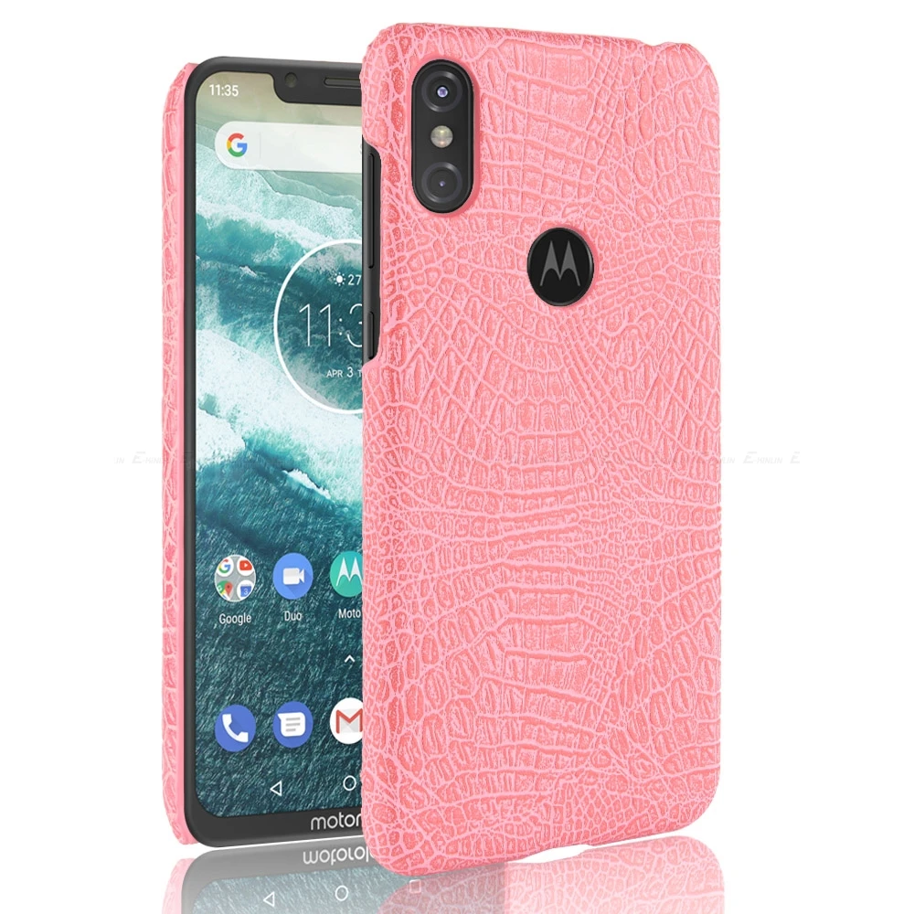 Чехол для телефона из крокодиловой змеиной кожи для Motorola Moto One power E5 G7 G6 G5S G5 G4 Z Z2 Play X4 X C Plus жесткий чехол из поликарбоната